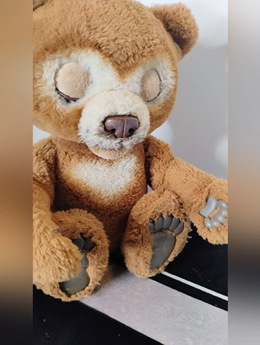 FurReal Cubby The Curious Bear Animated Talking Plush Toy Kids Boys Girls
